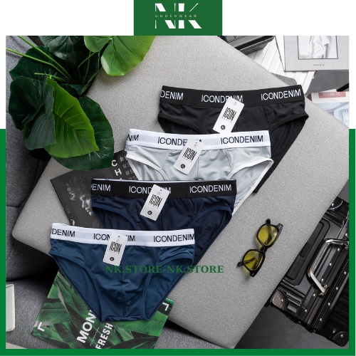 Quần Lót Nam Tam Giác Thun Lạnh, Quần xì Nam Tam Giác Thun Lạnh Cao Cấp Co Giãn 4 Chiều NK Store