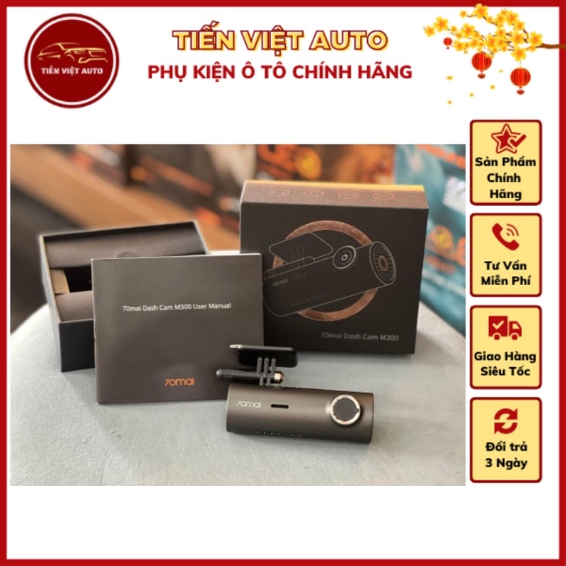 70mai Dash Cam M300 Bản Quốc Tế, ghi hình 2k