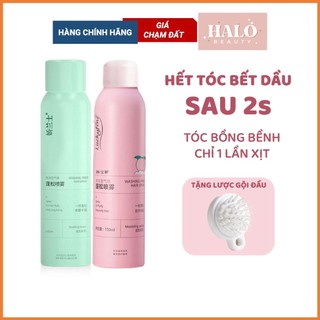 Dầu gội khô dạng xịt hết gàu, ngứa đầu, bết dầu dưỡng mềm mượt, dưỡng tóc uốn, phục hồi hư tổn nội địa Trung