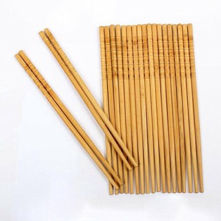 2 Đôi Đũa Tre Tự Nhiên Handmade