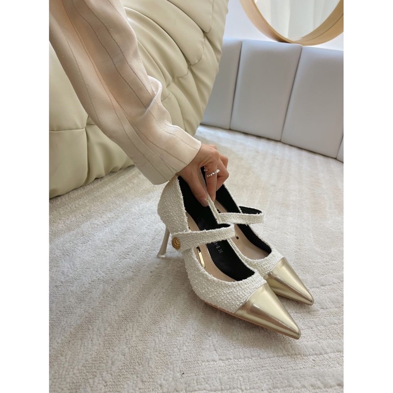 giày gót nhọn công sở gót nhọn thanh lịch