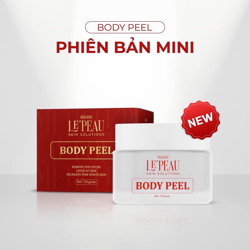 Peel da body toàn thân retinol mini LEPEAU, kem peel da toàn thân trắng sáng hỗ trợ hết thâm sạm 50gr | BigBuy360 - bigbuy360.vn