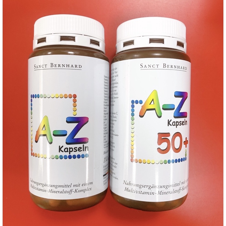 Viên uống Vitamin tổng hợp A-Z Sanct Bernhard bổ sung 24 Vitamin C, Kẽm, E tăng cường sức khỏe - Hộp 150 Viên