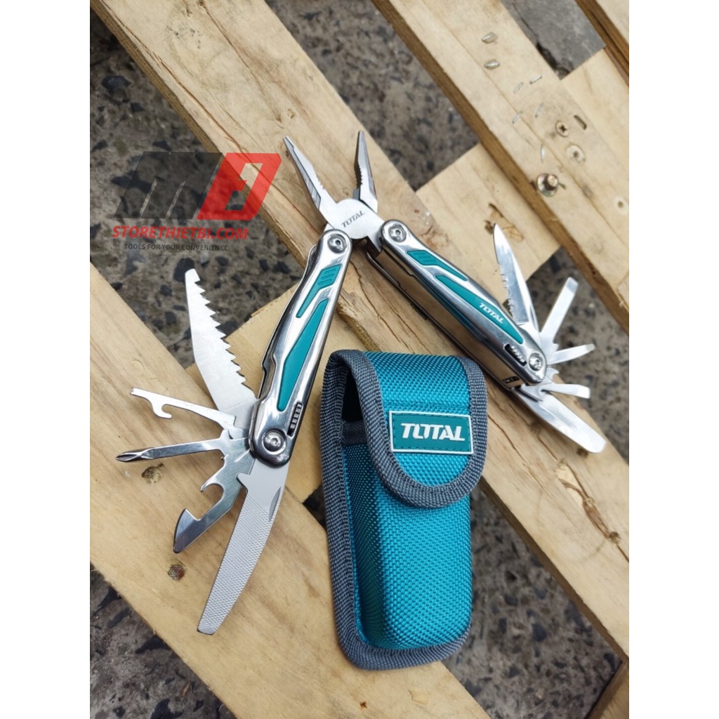 Bộ kềm dao gập 15 trong 1 thuận tiện TOTAL TFMFT01151