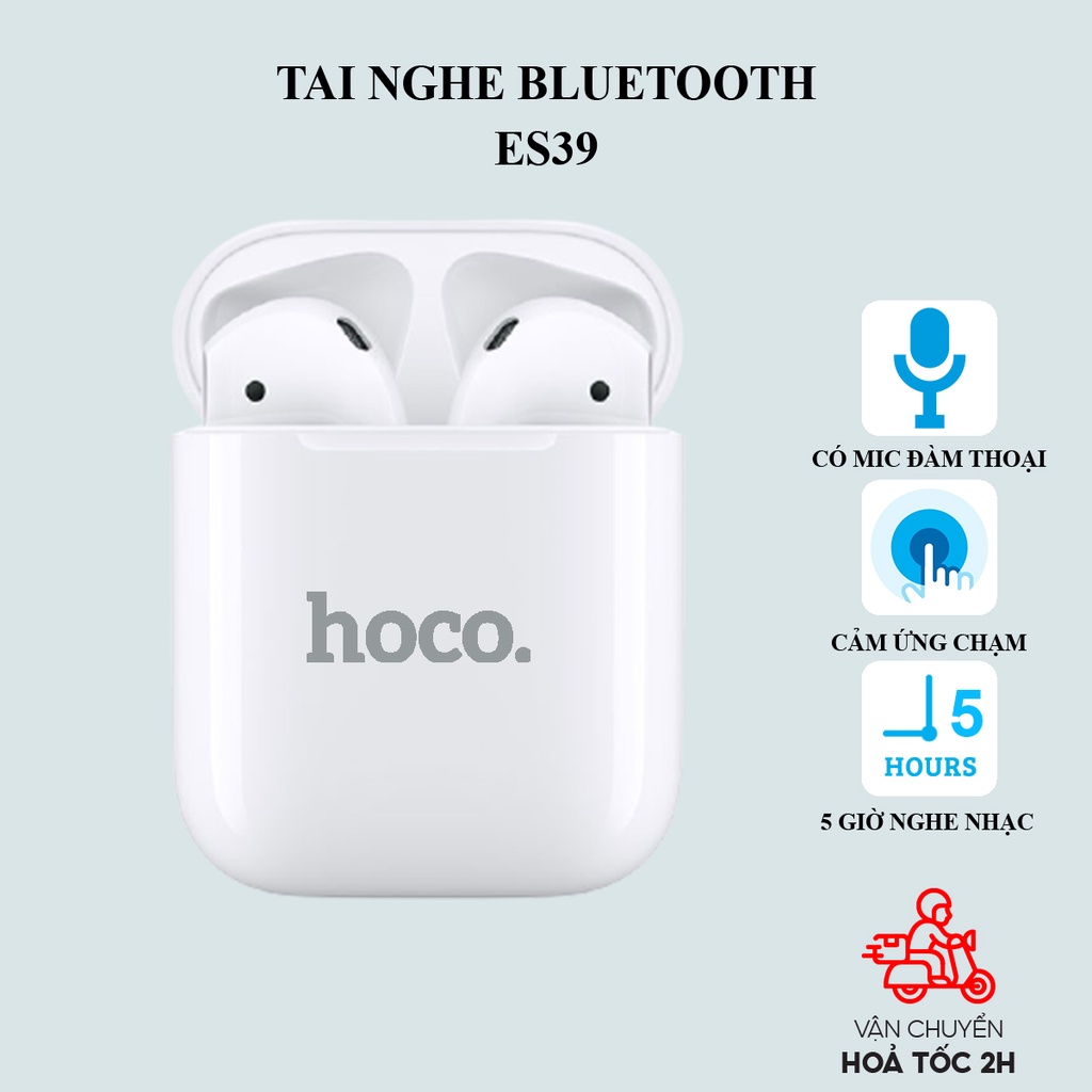 Tai nghe bluetooth Hoco nghe nhạc liên tục trong 3-5 giờ, hỗ trợ đàm thoại, định vị, đổi tên, kết nối không dây