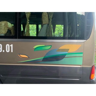 Decal TEM LÁ dán sườn xe COUNTY, TEM COUNTY TRACOMECO ( sl 2 tem dán 2 bên hông)