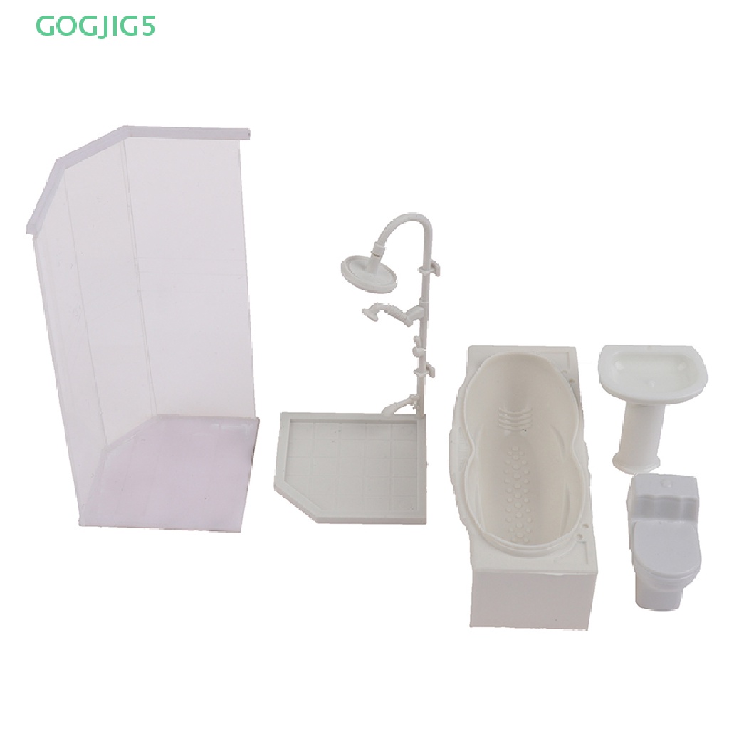 Set Mô Hình Bồn Tắm + Bồn Vệ Sinh Mini Tỉ Lệ 1: 25 Trang Trí Nhà Búp Bê 1: 25