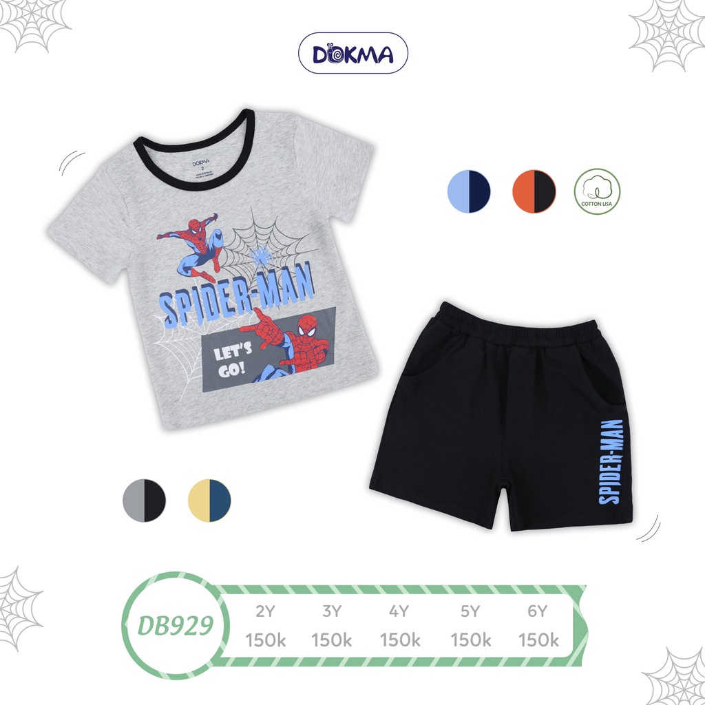 Bộ cộc tay siêu nhân bé trai Dokma DB929