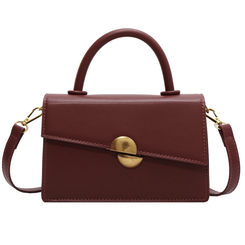 Túi Đeo Vai Có Khóa Kiểu retro Đơn Giản Dễ Phối Đồ Cho Nữ