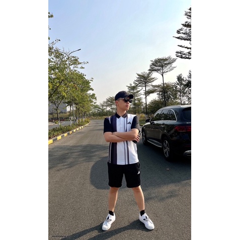 Bộ thể thao cổ bẻ adidas