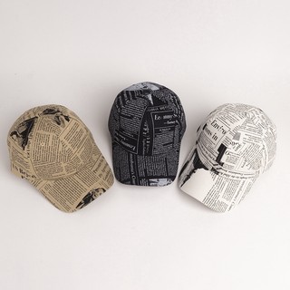 Unisex Newspaper Embroidered Cap