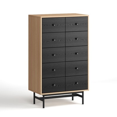 CHOBI, Tủ lưu trữ, tủ trưng bày DRA_310, 70x40x118cm, tủ gỗ Scandi Home