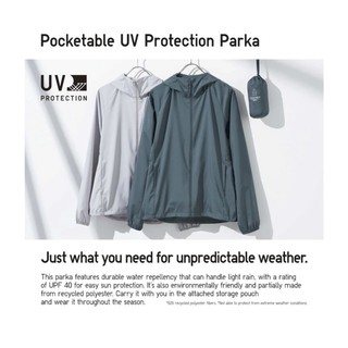 [Uniqlo Chính Hãng] Áo Khoác Gió Dù Nữ Chống UV Parka Hàng Nhập Tag Nhật Mẫu Mới 2022 Trangnauth F263