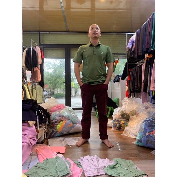 T&DShop Áo Polo Nam Giới, Lẻ Duy Nhất Màu Xanh, Hàng Dư Xịn