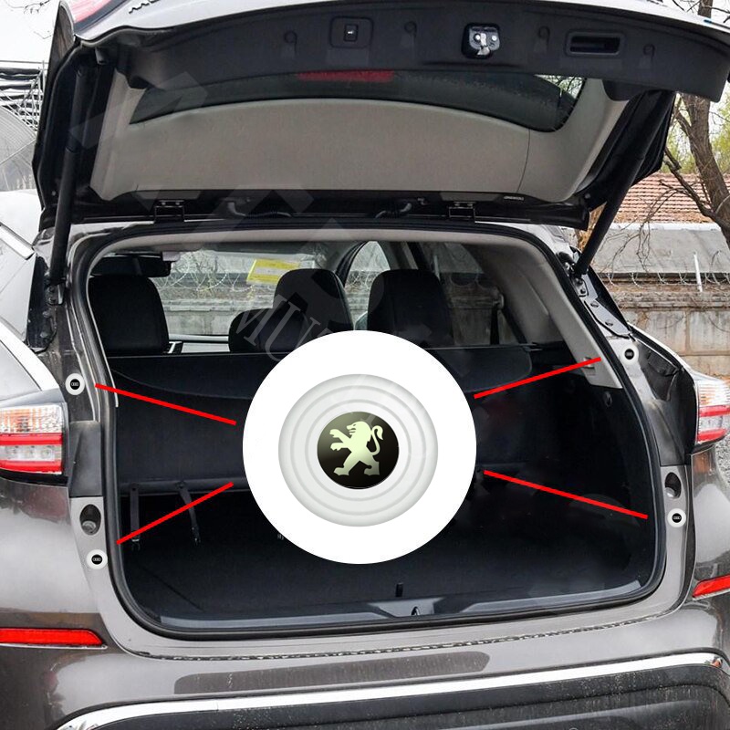 Bộ 4 / 8 / 12 / 16 Miếng Dán Silicon Chống Va Chạm Giảm Tiếng Ồn Cho Xe Hơi Peugeot 2008 3008 206 208 207 307 308 508 408 5008 406
