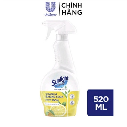 Nước Lau Bếp Sunlight Phiên Bản Nâng Cấp Từ Cif chai 500ml