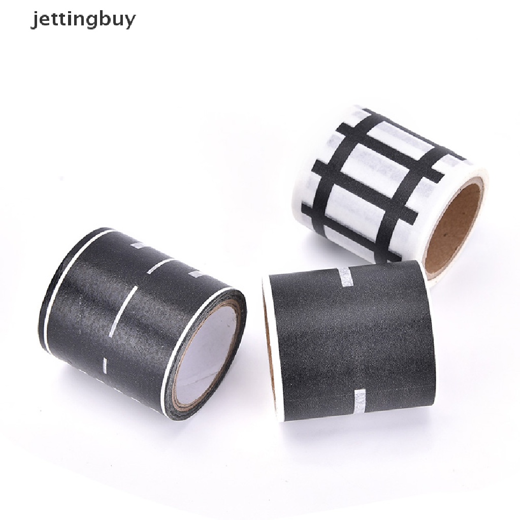 Cuộn băng keo dán JETTING kiểu dáng đường giao thông DIY sáng tạo tháo rời được mới dành cho trẻ em