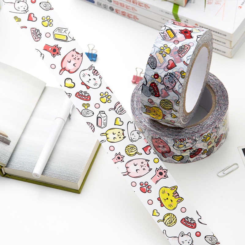 Băng keo hoạt hình, băng dính gói hàng họa tiết, băng keo gói hàng