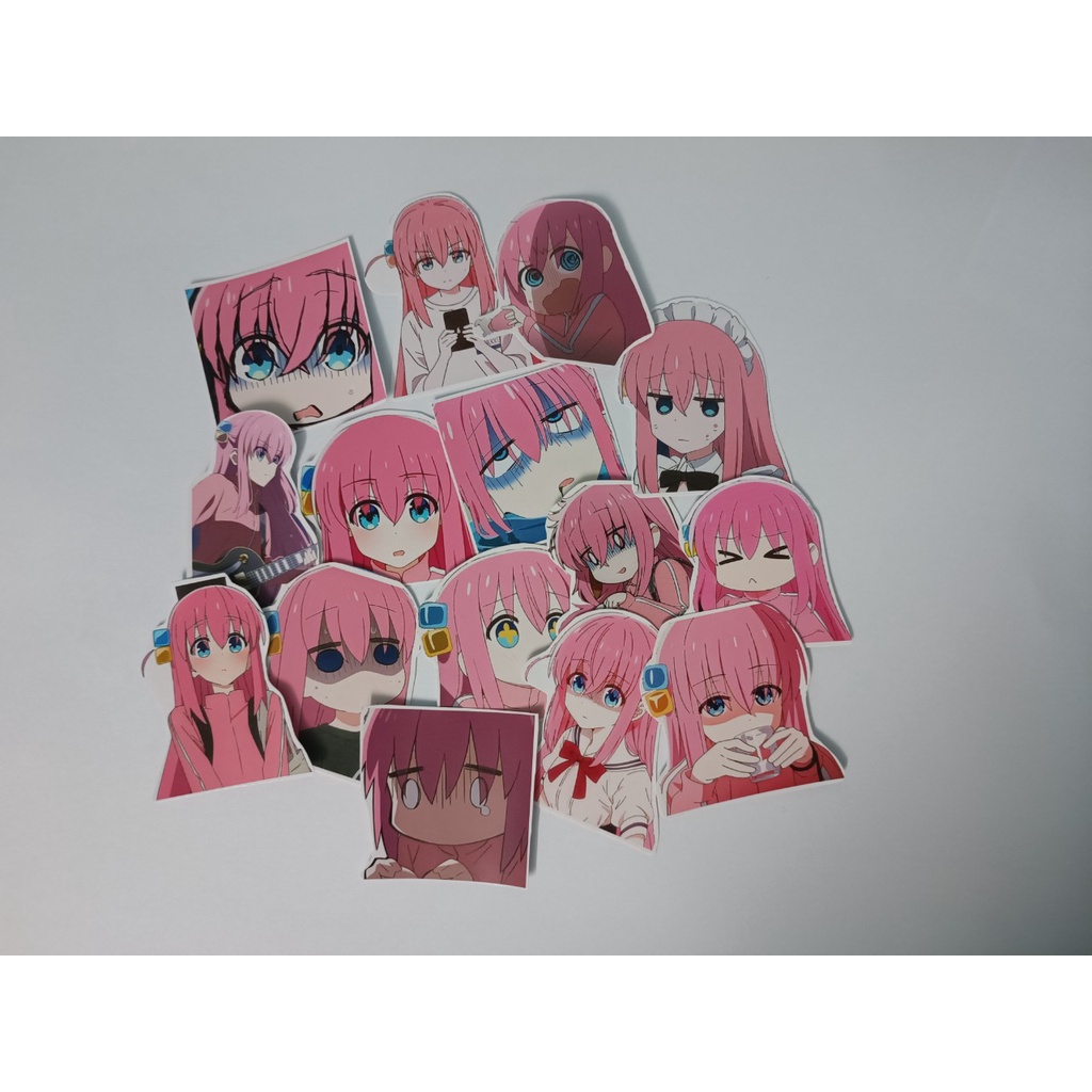 - Set 10/15 Sticker Bocchi / Hitori Gotoh - anime Bocchi The Rock hình dán trang trí siêu đẹp