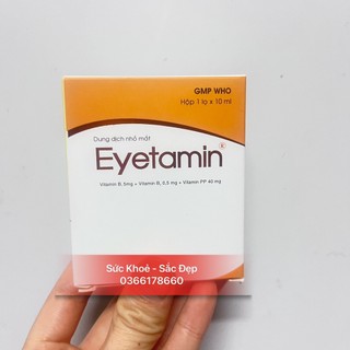 Nhỏ dưỡng mắt Eyetamin CT BidiPhar lọ 10ml