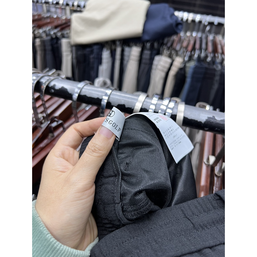 Quần golf Hazzys mẫu xuân hè vải nano linen 3B931