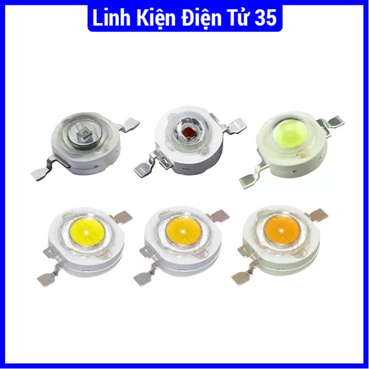 Led công suất siêu sáng dòng 3.15-3.4V 350mA nhiều màu, nhiều giá trị chiếu sáng các mạch điện tử, chế đèn siêu sáng