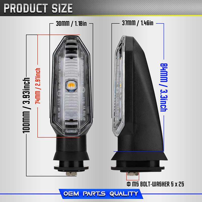 Đèn LED Xi Nhan Chuyên Dụng Cho HONDA ADV150 VARIO Rsz RS150 CB500 CBR250RR 1000RR CBF CRF 250 / L X-ADV XRE 300