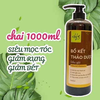 Dầu Gội Bồ Kết Thảo Dược Cô Đặc Handmade 100% Thiên Nhiên Thảo Mộc Kích Mọc Tóc Nhanh Dài Sạch Gàu Giảm Gãy Rụng 1000ml