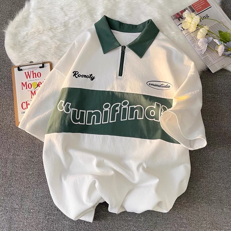 [ Rẻ vô địch ] Áo polo form rộng tay lỡ 💖 Áo thun có cổ dáng rộng - Unifind | BigBuy360 - bigbuy360.vn