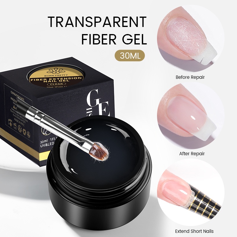 Gel Sợi Thủy Tinh 30ml BORN PRETTY Nối Dài Móng Tay Chuyên Dụng