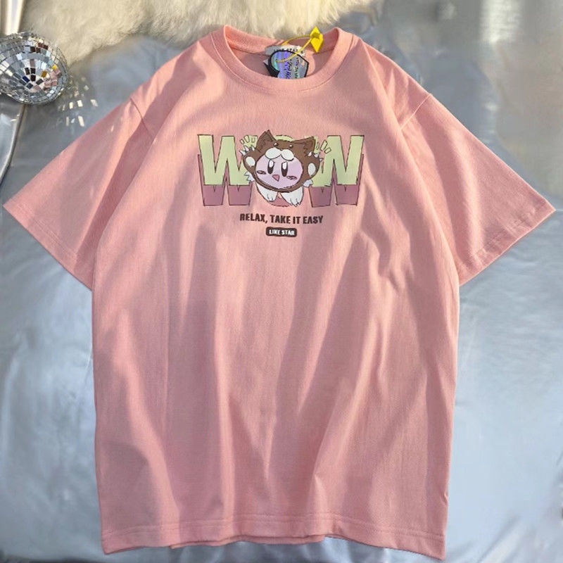 NRVP Áo Thun Tay Ngắn In Hình Thời Trang Đường Phố Hàn Quốc Mới Cho Nữ