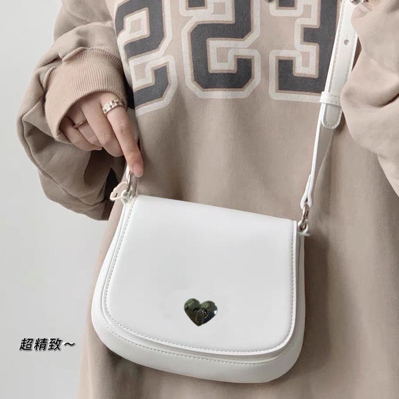 Túi Đeo JASMIN NOIR Chéo Vai Bằng Da PU Có Khóa Dành Cho Nữ