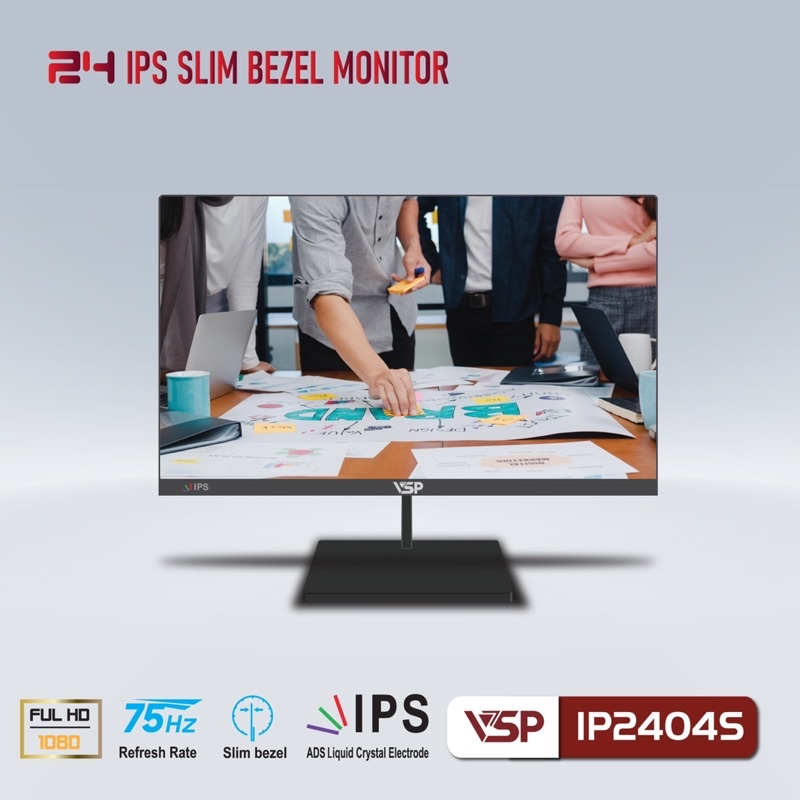 Màn hình VSP IPS Thinking 24 inch tràn viền IP2404S NEW Bảo hành 24 tháng | BigBuy360 - bigbuy360.vn