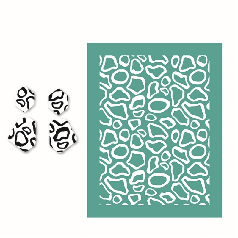 Khuôn Lụa Họa Tiết Mandala Dùng Làm Bông Tai / Túi Mua Sắm DIY