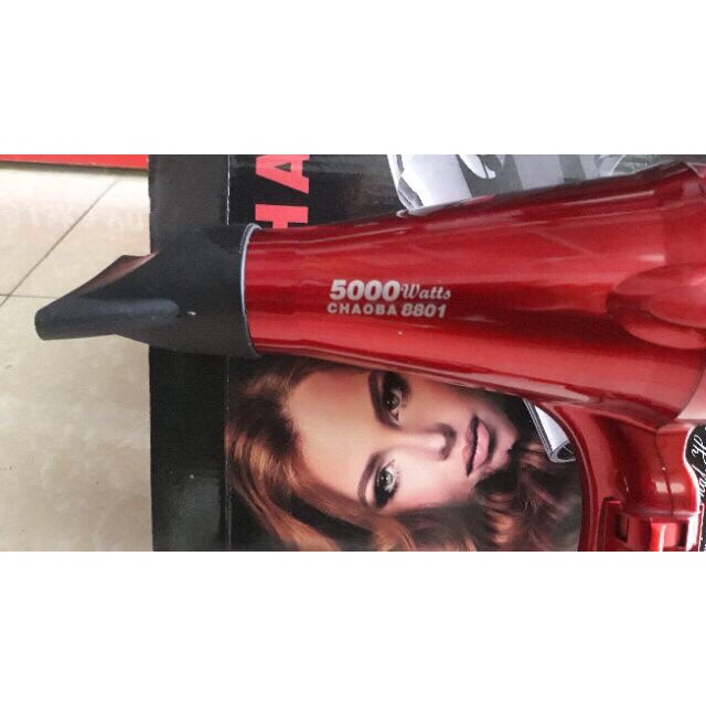 Máy Sấy Tóc ChacBa 8801 Máy Sấy 2 Chiều Nóng Lạnh Thiết Kế Chuyên Dụng Cho Salon - 8801