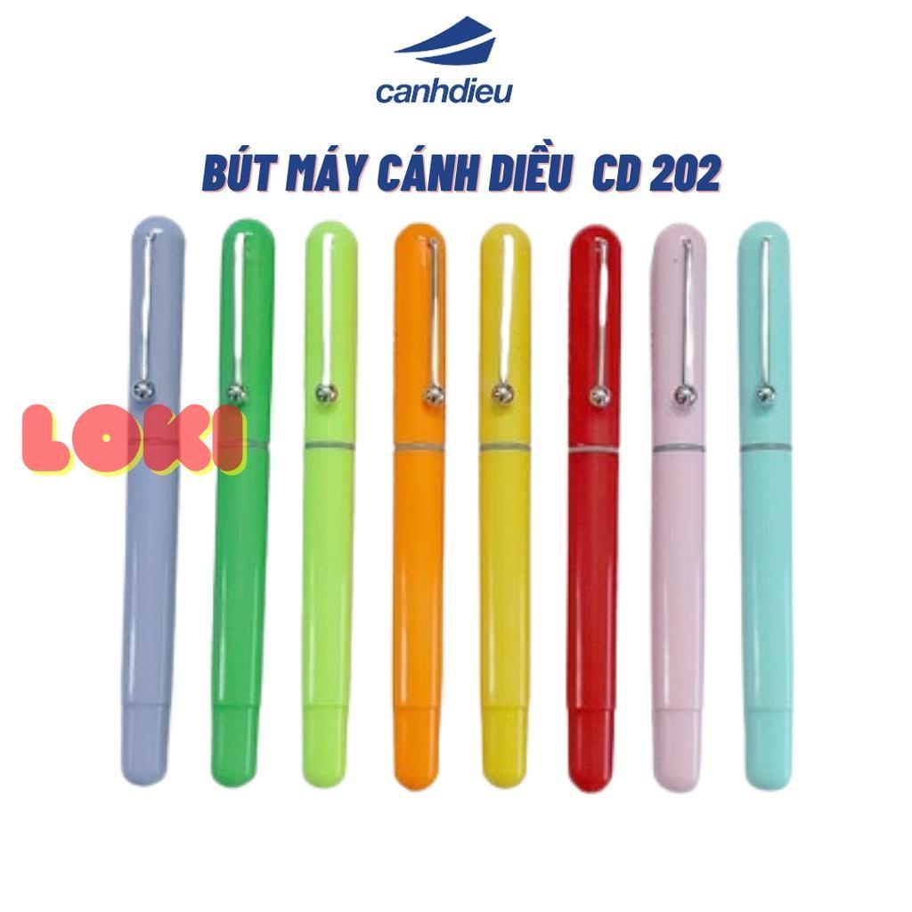 Bút máy Cánh Diều CD 202 ngòi êm trơn, Bút máy học sinh, viết Cánh Diều 202 ngòi tròn đều, nét trơn, tập viết - Loki
