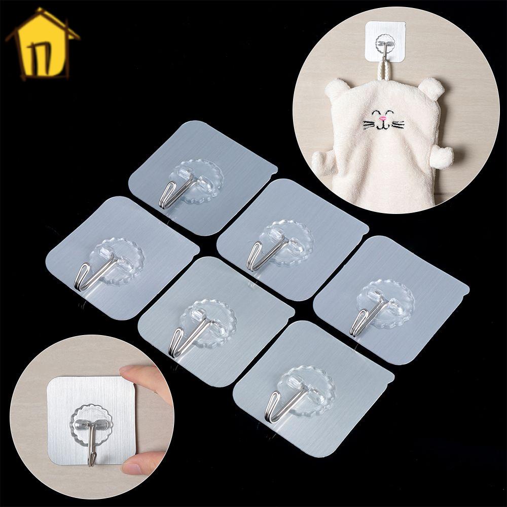 1 / 5 / 10 Móc Treo Dán Tường Không Để Lại Dấu Vết Mới