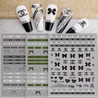 Sticker dán móng tên thương hiệu nổi tiếng (hình dán móng không phải bộ móng úp khách nhé)