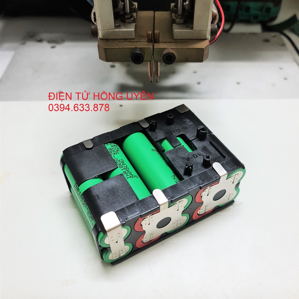 Khối Pin 5S 21V 5AH Xả 65A + 10 cell Samsung 25R Đóng sẵn.  Dung lượng cao
