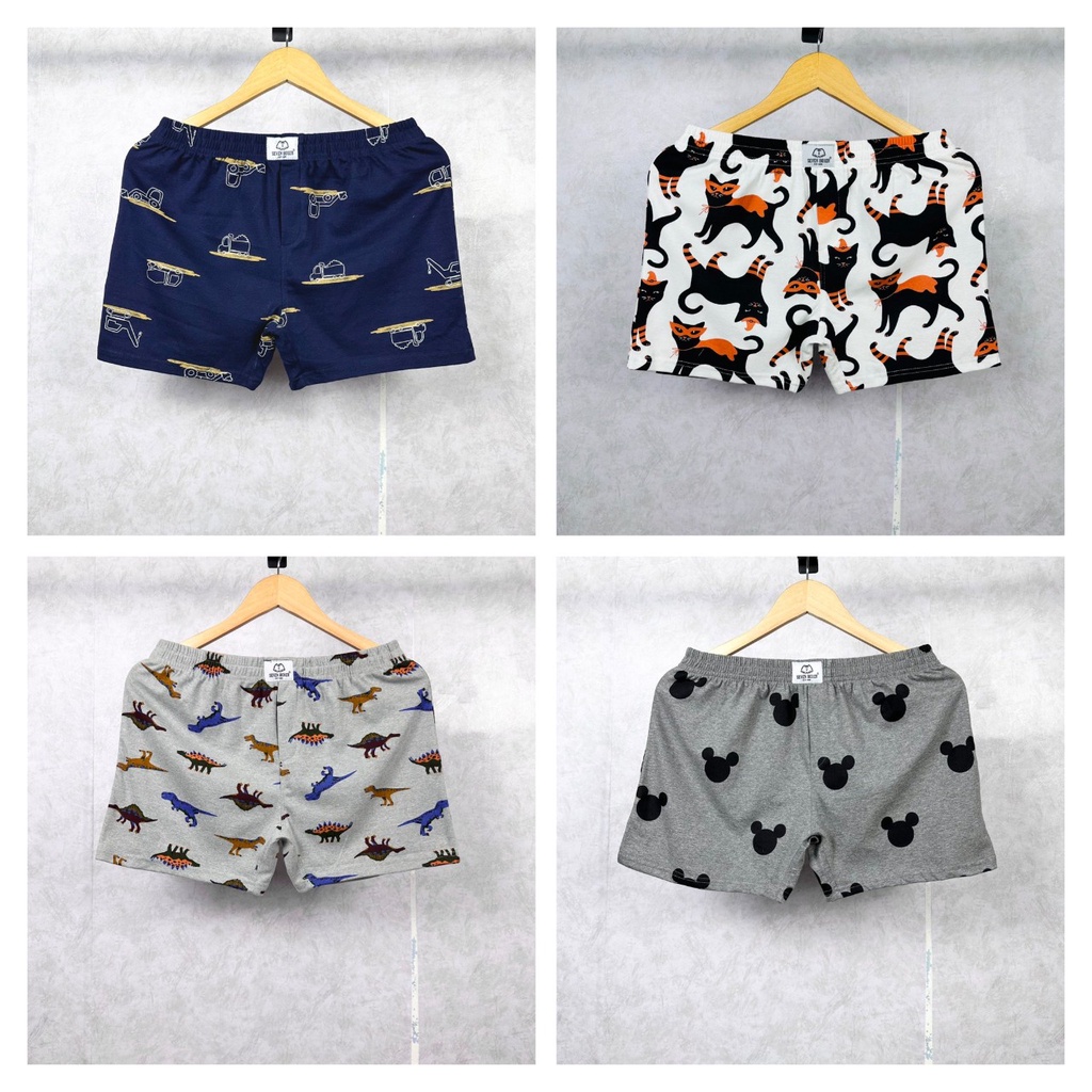 Quần đùi ngủ nam nữ thun cotton 40-90kg