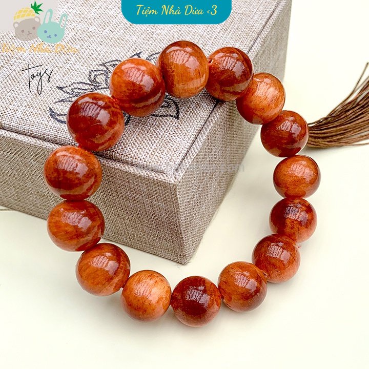 Vòng Đeo Tay Gỗ Huyết Long, Vòng Tay Phong và Thủy Gỗ Mang Tài Lộc, May Mắn, Bình An Của Tiệm Nhà Dứa