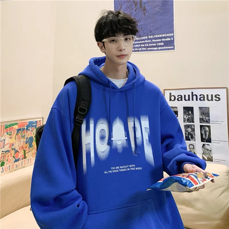 Áo hoodie    "  HOOPE  " unisex " FROM RỘNG "
