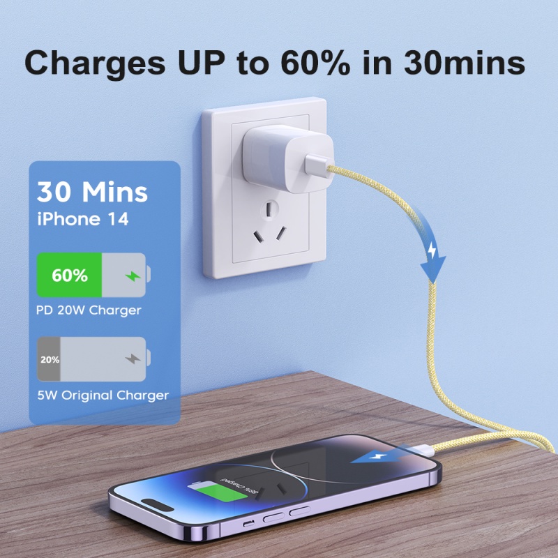Mới Cáp Sạc Nhanh PD 20W Cho iphone 14 13 12 11 pro max Xs Xr X SE 8 7 6s