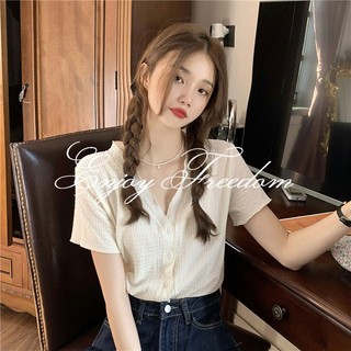 Áo Thun Ngắn Tay Cổ Chữ V Dáng Ôm Thời Trang Hàn Quốc 2023 Cho Nữ