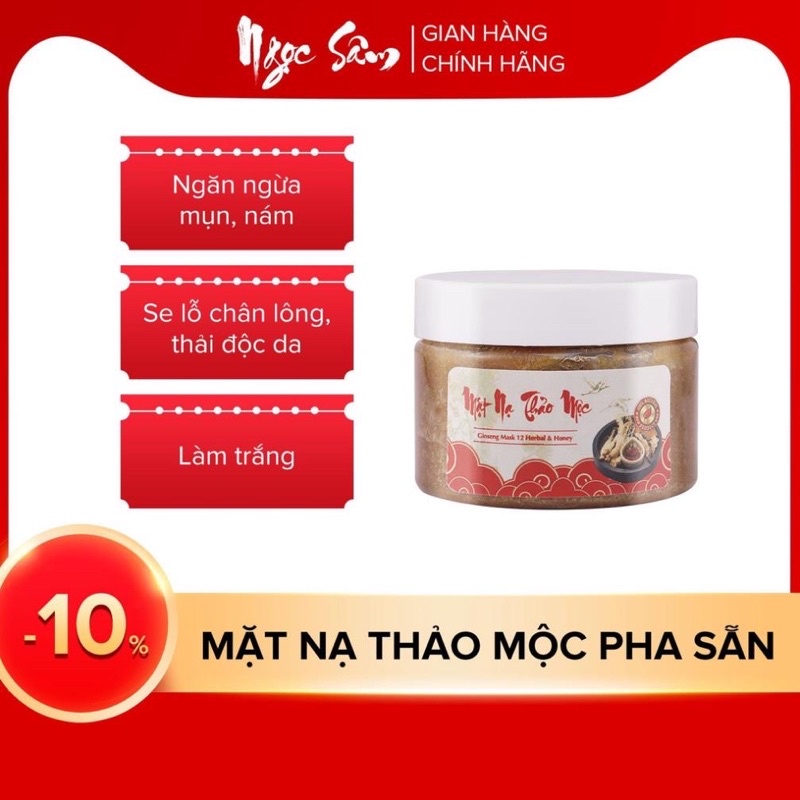 Ngọc Sâm Mặt Nạ Pha Sẵn