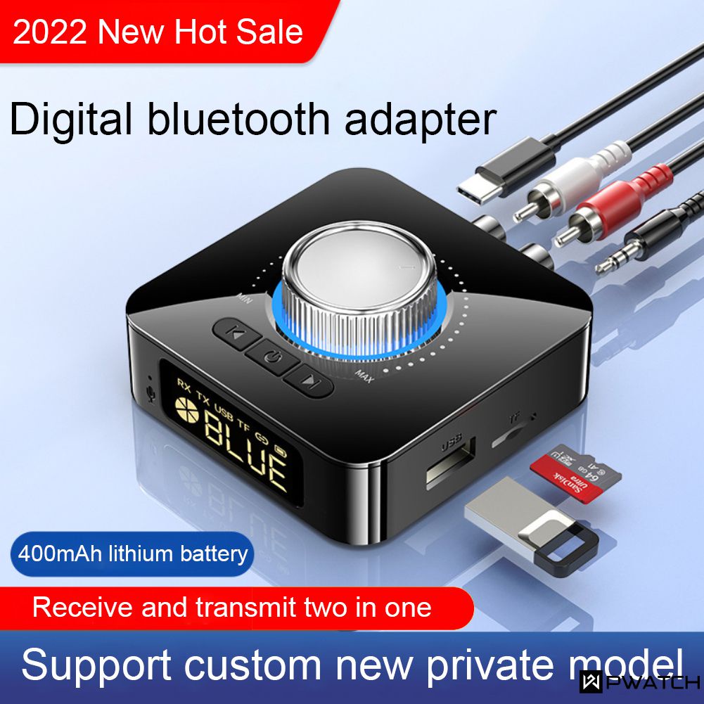 Bộ Thu Âm Thanh Bluetooth 5.0 Bộ Chuyển Đổi Âm Nhạc Không Dây Âm Thanh Nổi 3d Thẻ Tf Rca Giắc Cắm Aux 3.5Mm Cho Tv Pc Bộ Tai Nghe Xe Hơi Loa Có Dây 【Pwatch】