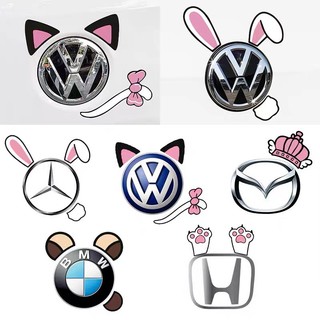 Trang trí ngoại thất xe ô tô Decal dán ô tô dễ thương - Sticker Dán Xe Ô Tô , Decal hình thú cưng