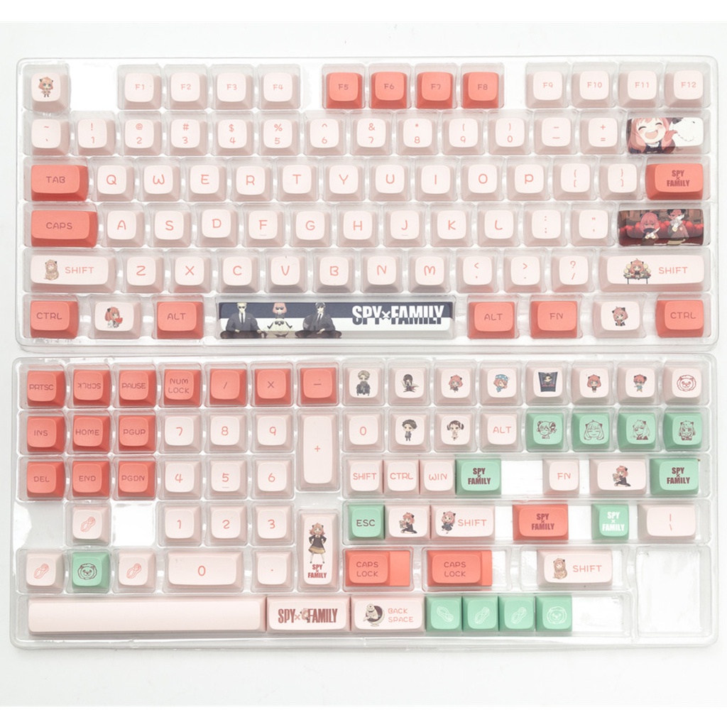 140 Phím Anya Forger Keycaps XDA Profile SPY×FAMILY Anime PBT Dye Sub Bàn phím cơ Keycap