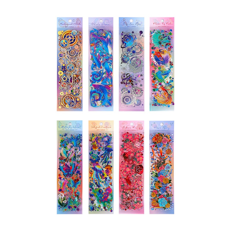 Set 3 Tấm Sticker Dán Trang Trí Phong Cách Vintage