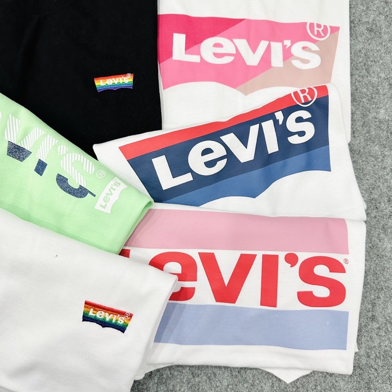 Áo thun levis in thêu hình dễ thương vnxk